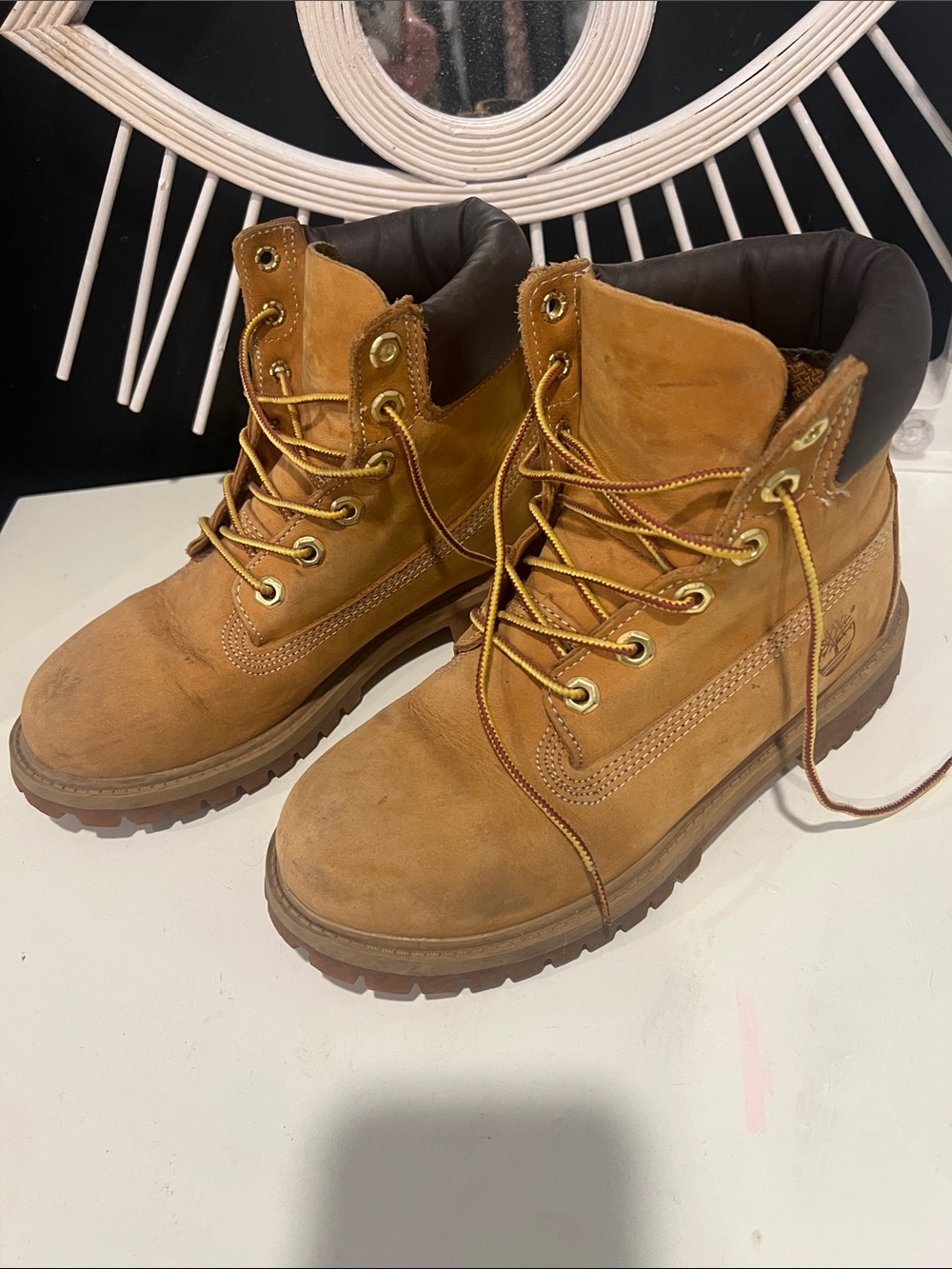 Men's Wheat Nubuck Work Boots - Comfortable Lace-Up Ankle Boots
